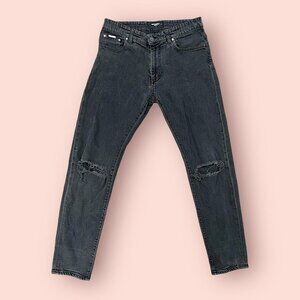 Represent Distressed Tapered Jeans